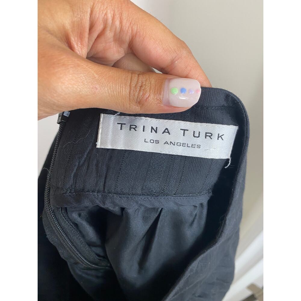 Trina Turk Black Textured Pocket Mini Skirt Size M - Picture 8 of 8